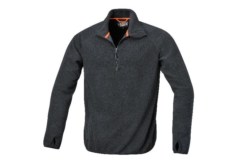 7635N - Microfleece sweater, short-zipped