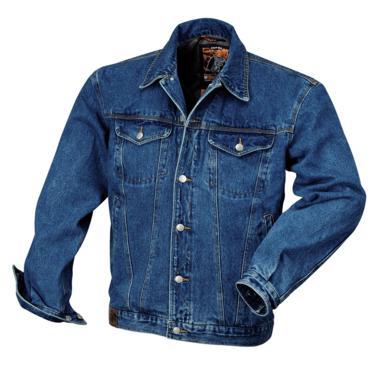7693 D-BLUE/L - Jeans Jacket Canvas