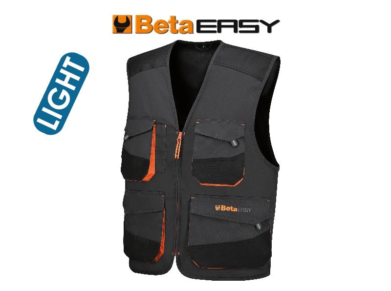 7867G - Sleeveless work jacket, lightweight New design - Improved fit