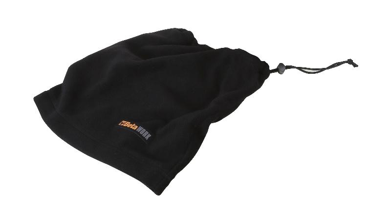 7985 - Neck warmer made of microfleece, with adjuster, black