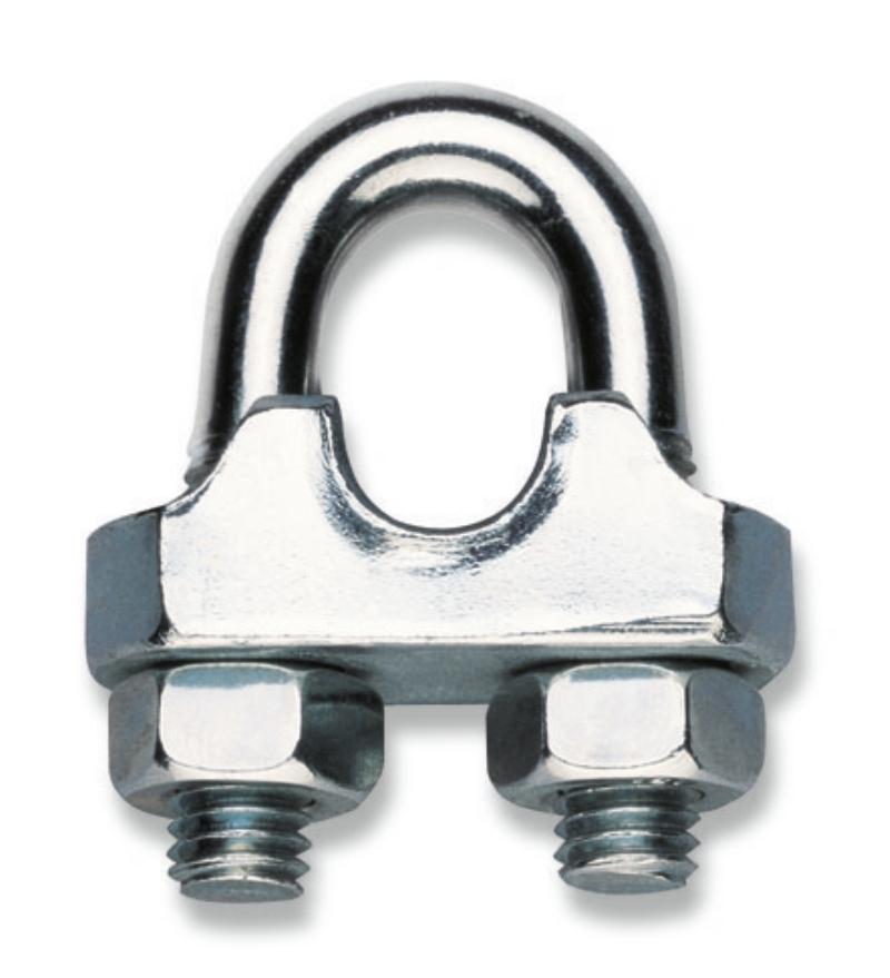 8016FR - Wire rope clips, cold pressed steel body, galvanized