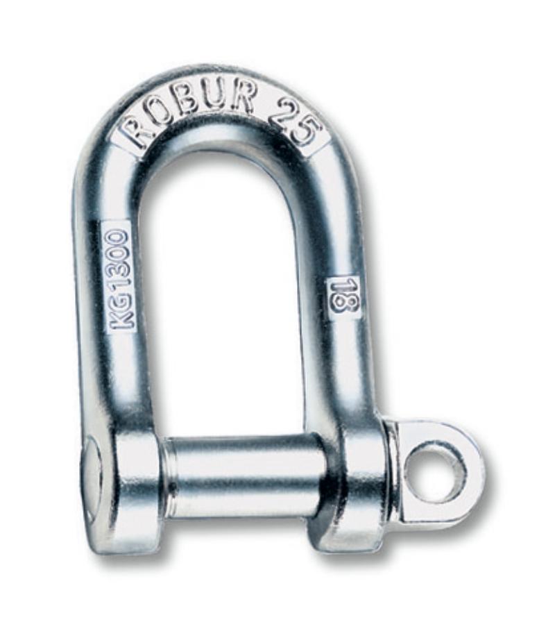 8025 - Lifting LARGE DEE shackles, hot forged carbon steel, galvanized