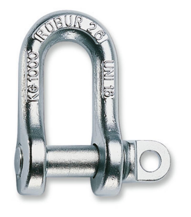 8026A - Lifting DEE shackles, hot forged carbon steel, UNI 1947 type A, galvanized