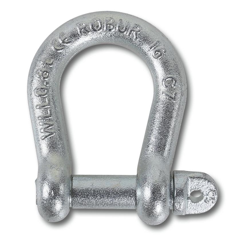 8028 - Lifting BOW shackles, hot forged carbon steel, galvanized