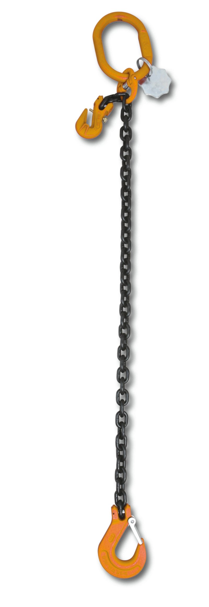 8096 - Lifting chain sling, 1 leg with clevis grab hook, grade 8
