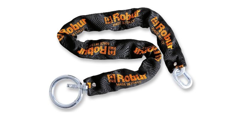 8130A - Anti-theft chains with rings, made of alloy steel, case-hardened, tempered, galvanised