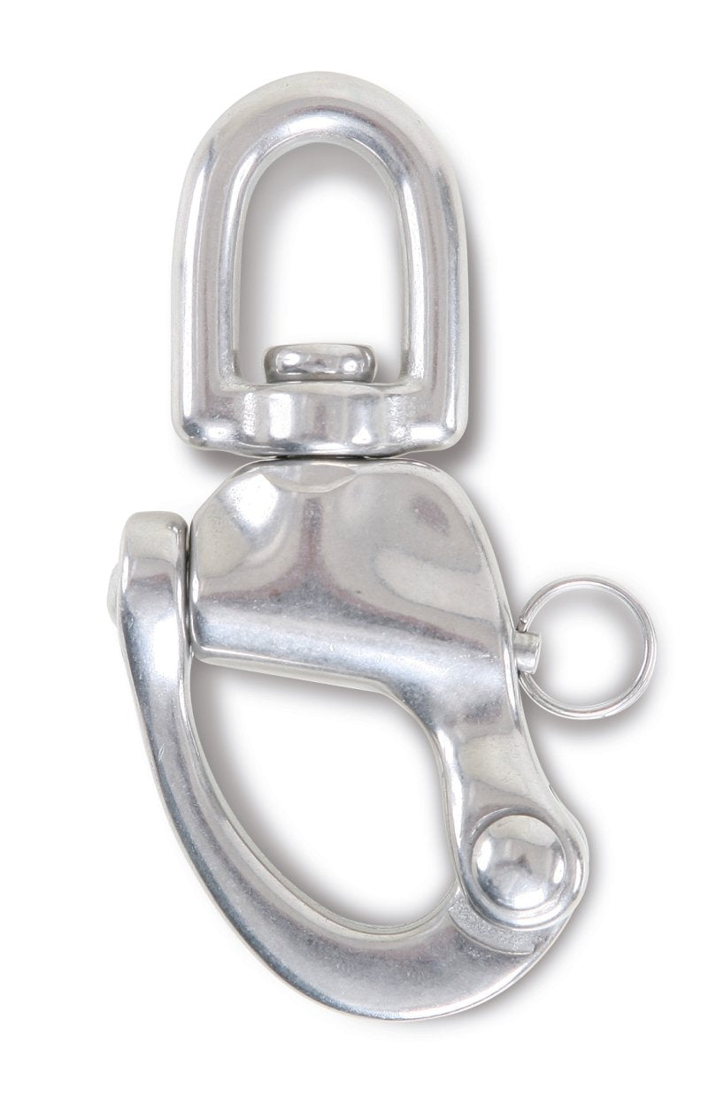 8273 - Quick-release hooks with swivel eyes AISI 316 stainless steel