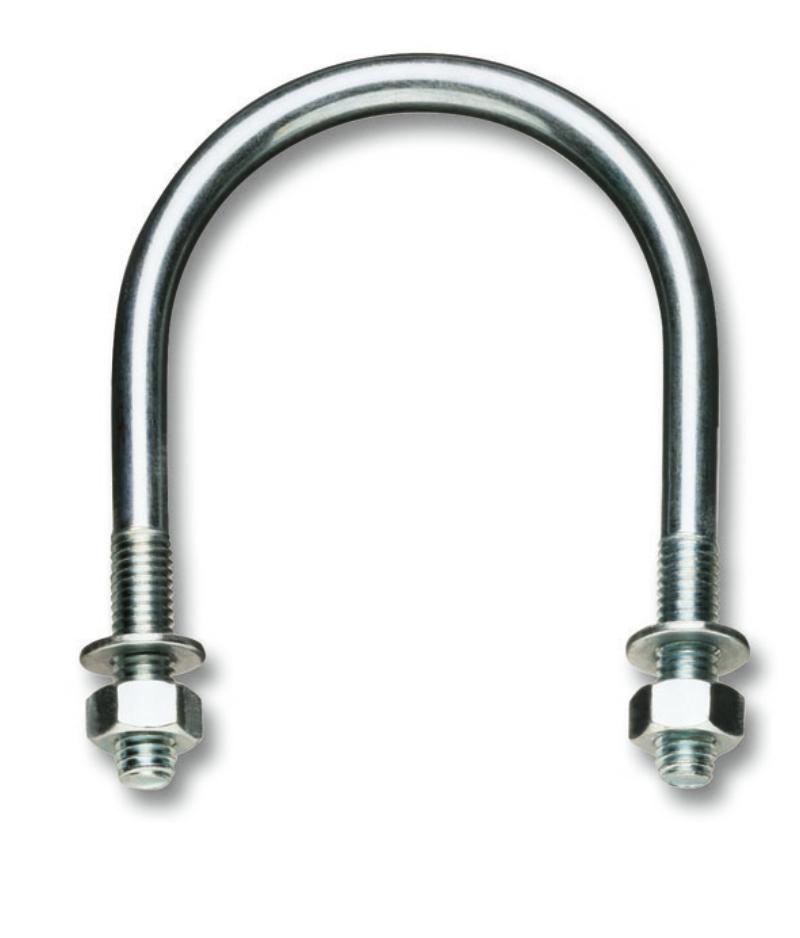 8381SL - U bolts for pipes, light type, galvanized