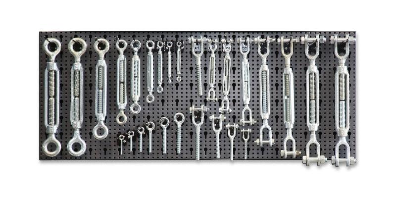 8600 R/12 - Assortment of 259 wire rope accessories, with hooks without panel