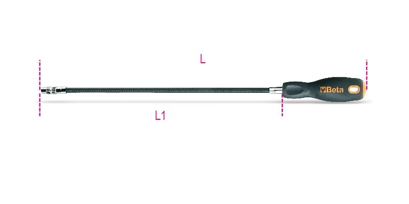 897L - Flexible bit holder with handle, long model