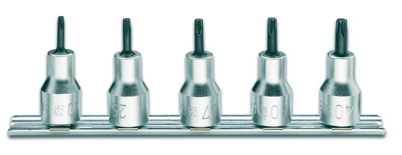 920RTX/SB - Set of 5 socket drivers for Tamper Resistant Torx® head screws (item 920RTX) on support
