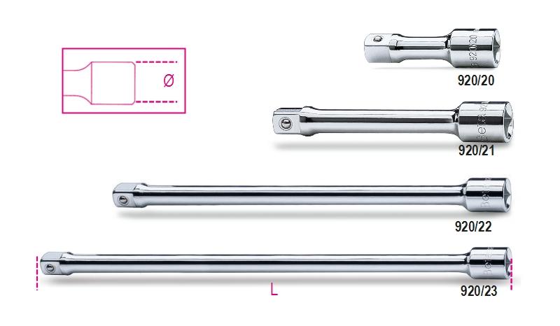920/20÷920/23 - 1/2” drive extension bars