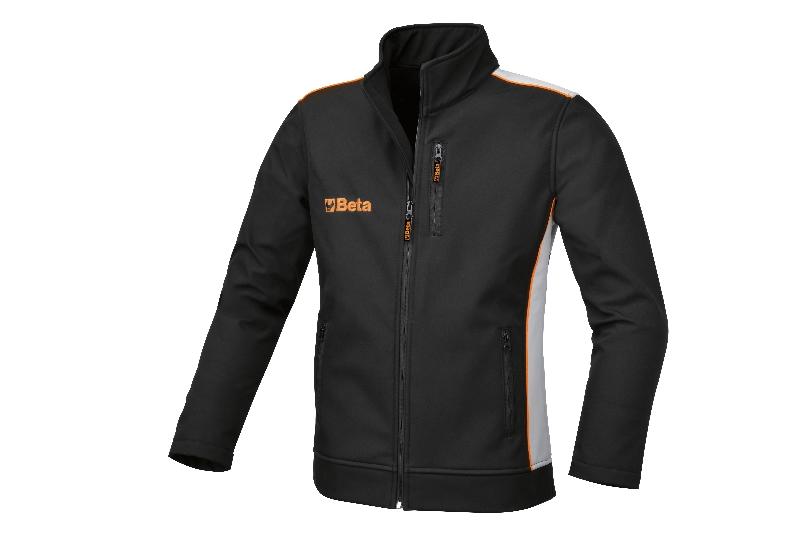 9500TL - Softshell jacket, made of 100% polyester, 320 g/m2, three-layered, microfibre outer shell, waterproof, breathable intermediate membrane, fleece interior