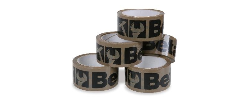 9589A/36 - Pack of 36 rolls of packaging adhesive tape, with Beta logo, tawny