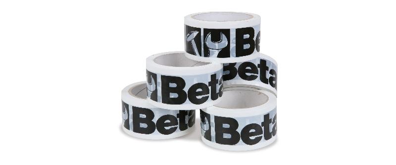 9589B/36 - Pack of 36 rolls of packaging adhesive tape, with Beta logo, white