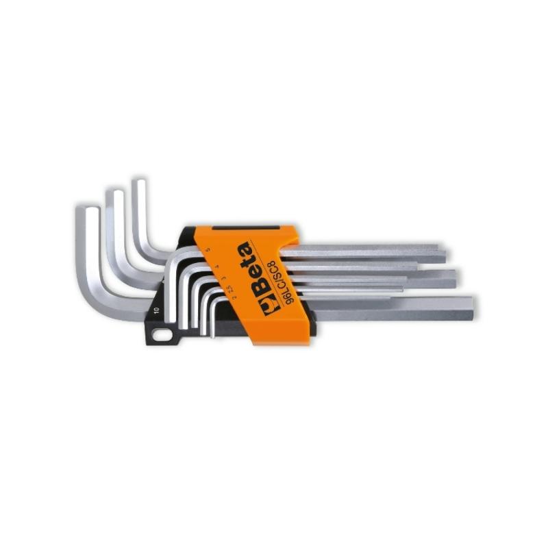 96LC/SC8 - Set of 8 offset hexagon key wrenches, long series