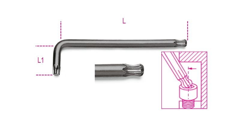 97BTX - Ball head offset key wrenches, for Torx® head screws