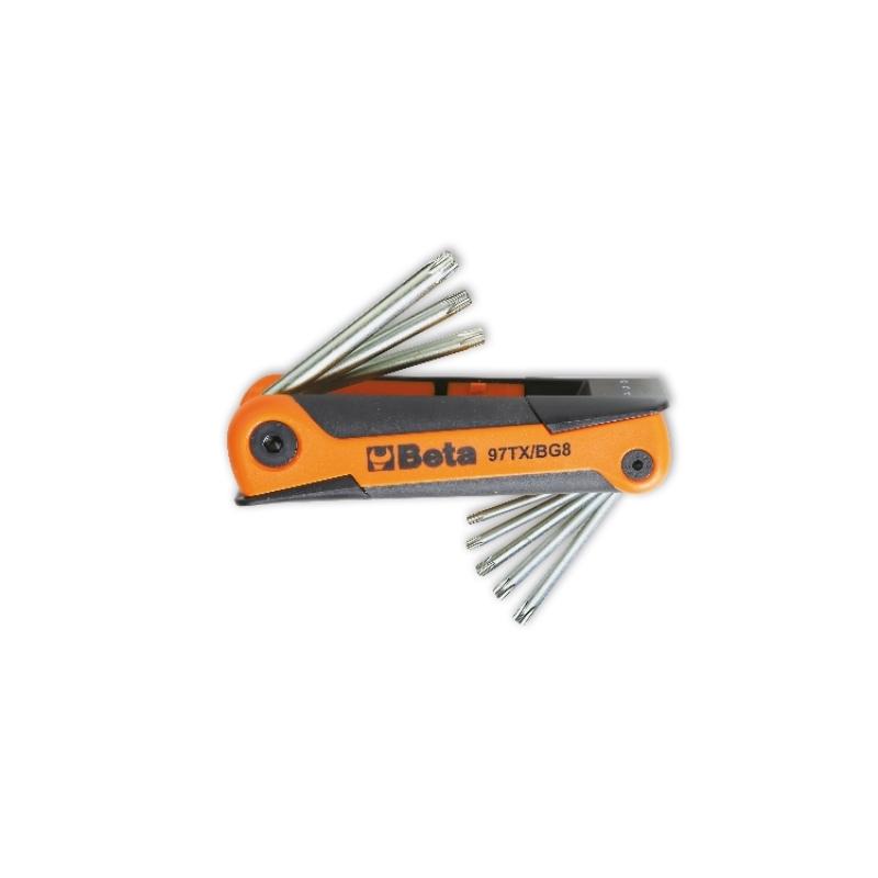 97TX/BG8 - Set of 7 offset key wrenches, for Torx® head screws