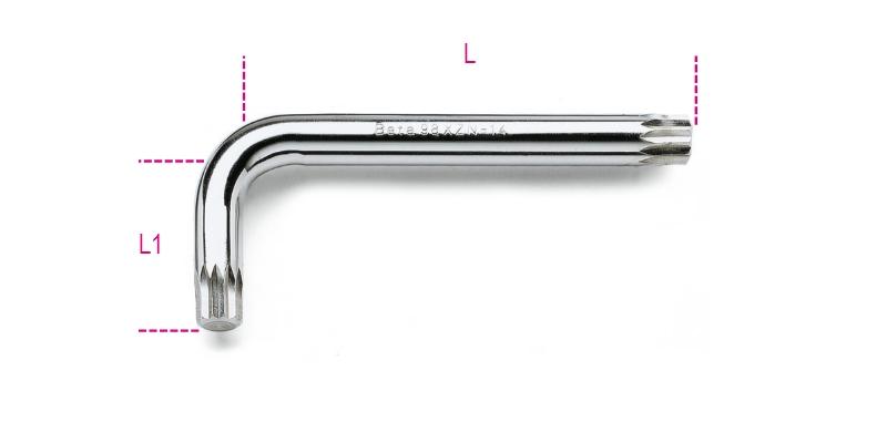 98XZN - Offset key wrenches with XZN® profile
