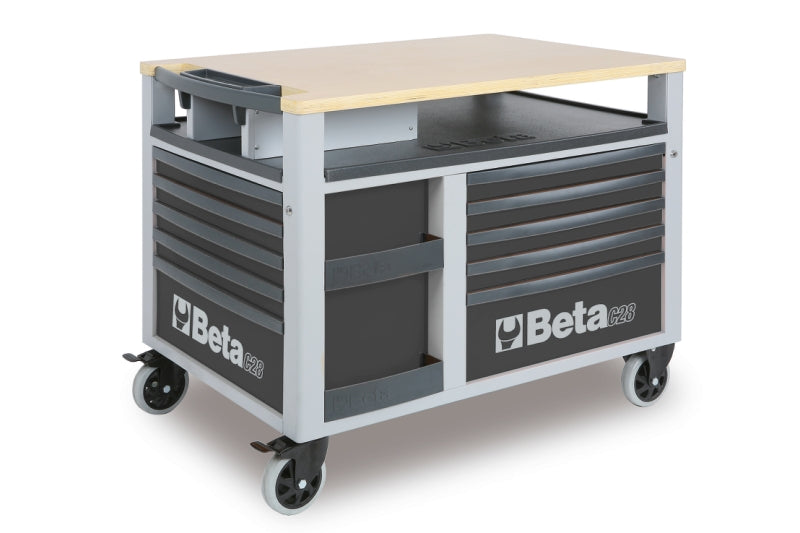 C28 - SuperTank trolley with worktop and ten drawers