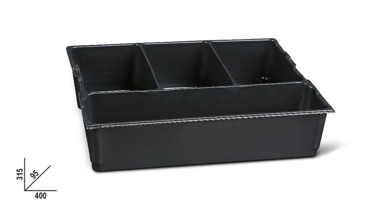 C99T - Thermoformed tote tray, 4-compartment, for tool cases C99VI and C99V3/2C